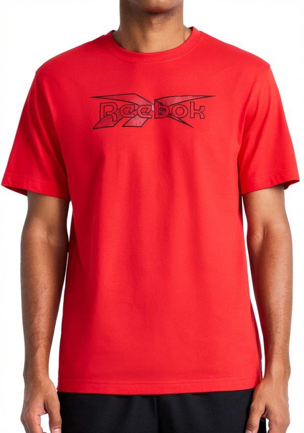 Reebok Mens T-Shirt Lightweight Cotton Poly Streetwear-0