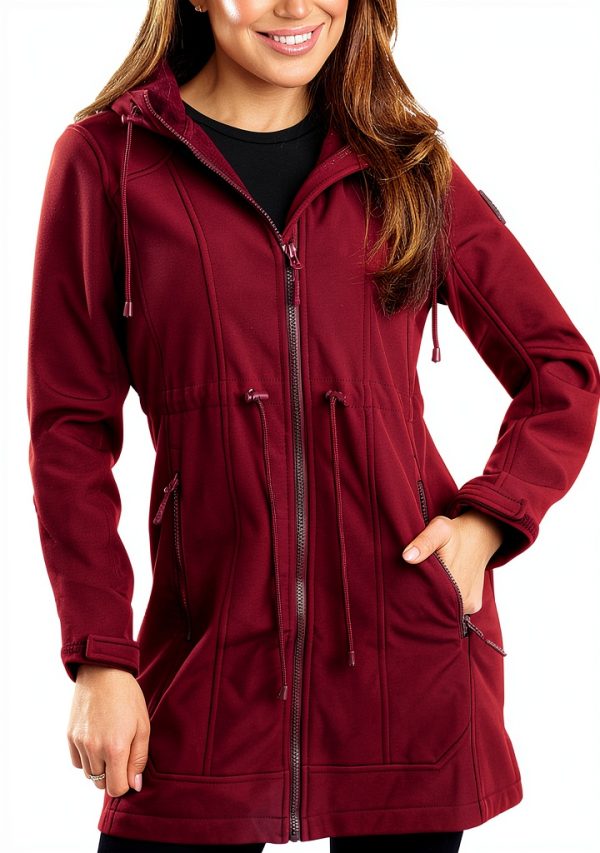 Womens Softshell Jacket Polar Fleece Lined Lightweight Water-0