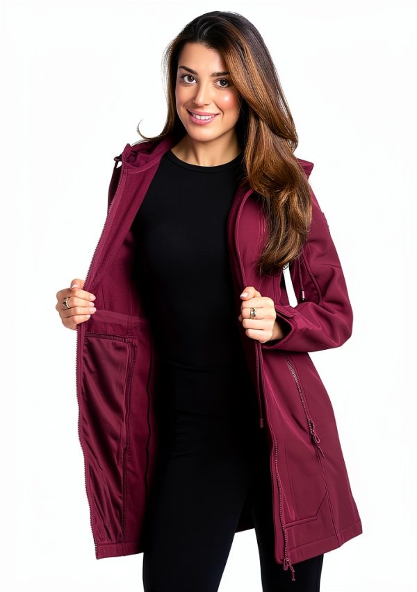 Womens Softshell Jacket Polar Fleece Lined Lightweight Water-1