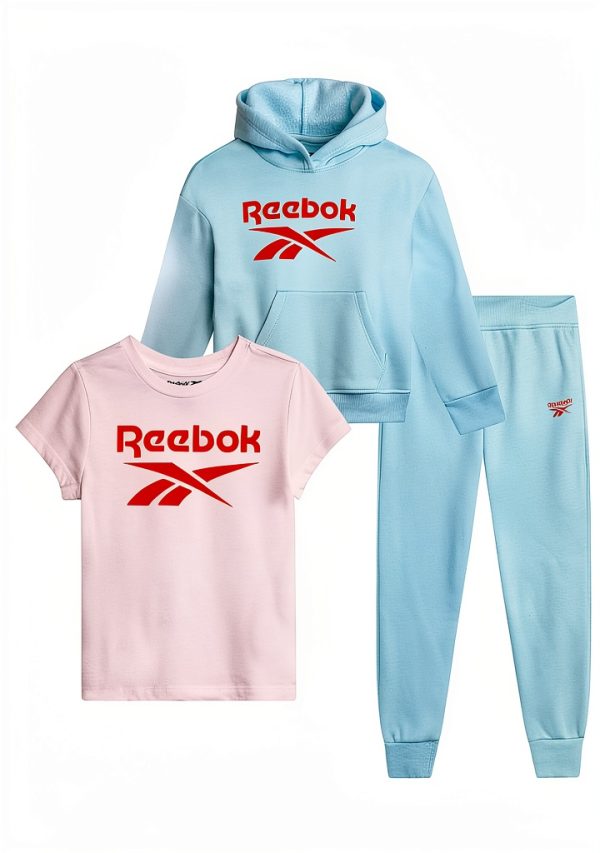 Gerber Toddler Girl 3 Piece Athletic Set Fleece Hoodie-1