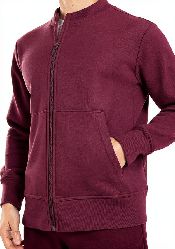 Reebok Womens Athletic Hoodie Rhinestone Zip Up Cotton-4
