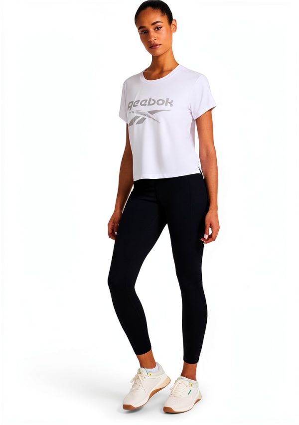 Reebok Womens Cropped Athletic Tee Lightweight Stretch-2