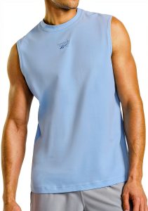 Reebok Mens Tank Top Cotton Blend Embroidered Logo-0