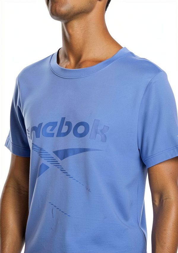 Reebok Womens Cropped Athletic Tee Lightweight Graphic Logo-3
