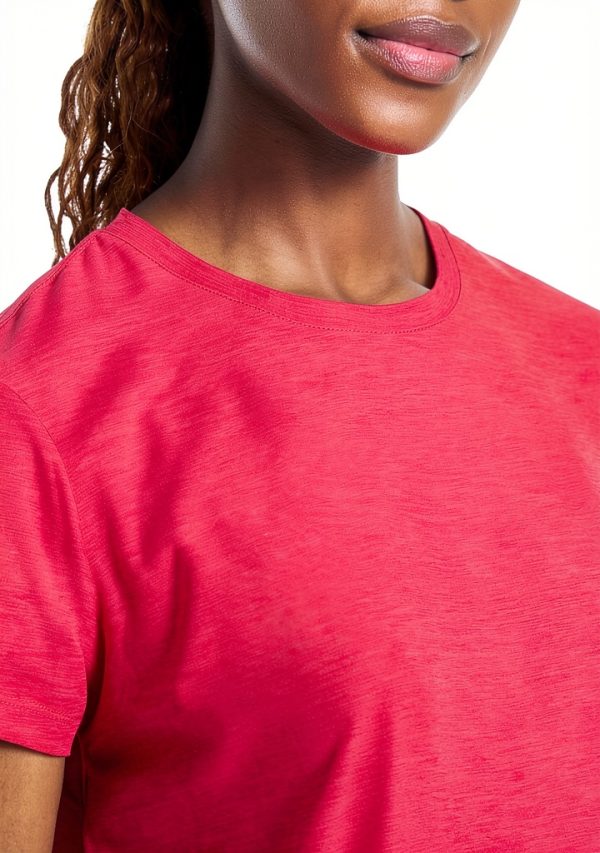 Reebok Womens T-Shirt Heathered Fabric Reflective Logo-3