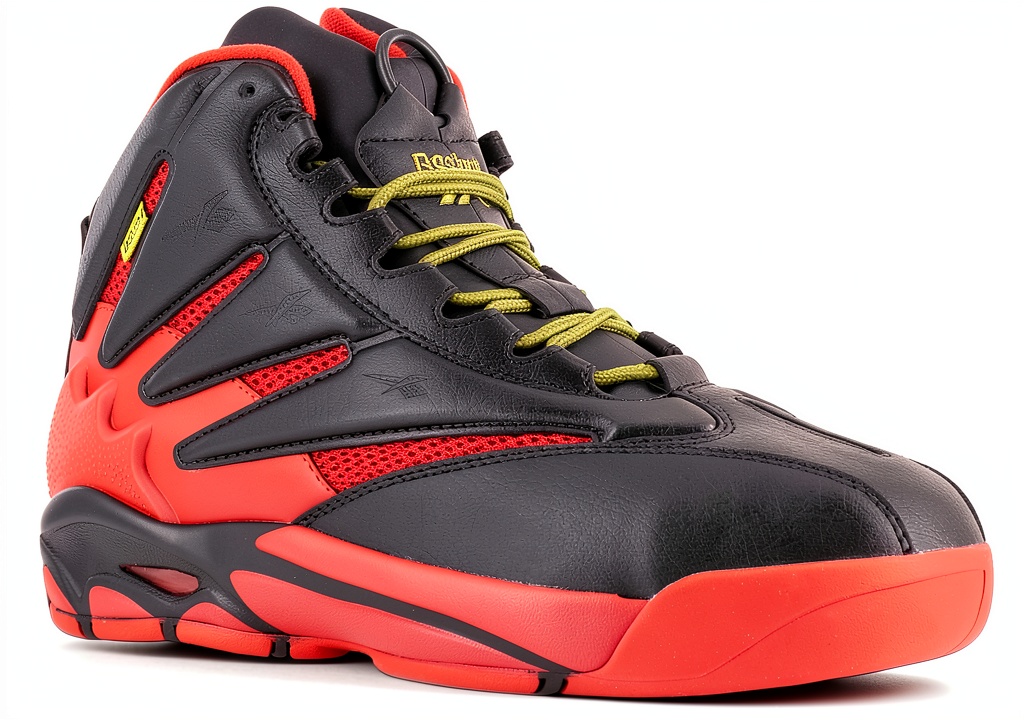 Reebok Work Shoes showing composite toe and retro design