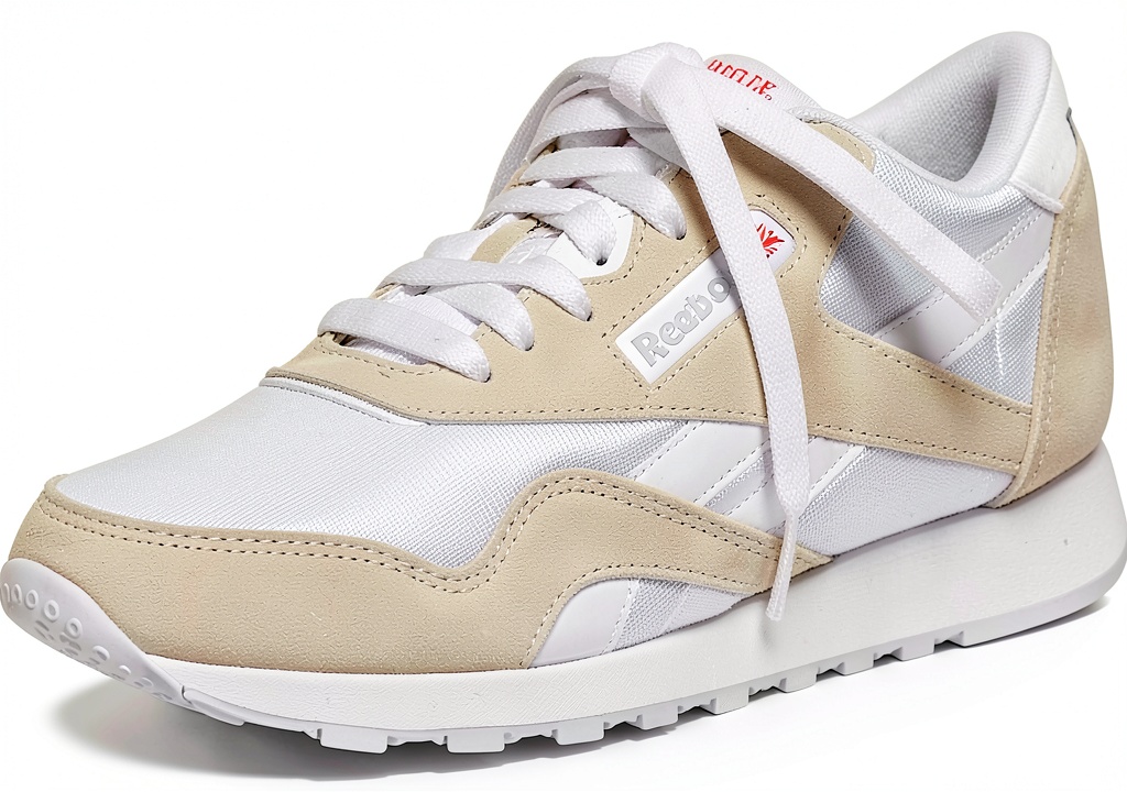 Reebok Women’s Sneakers Lightweight Supportive Fashion Shoes displayed on a wooden floor with natural light