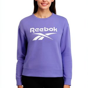 Reebok Womens Sweatshirt Soft Cotton Blend Graphic Logo-0