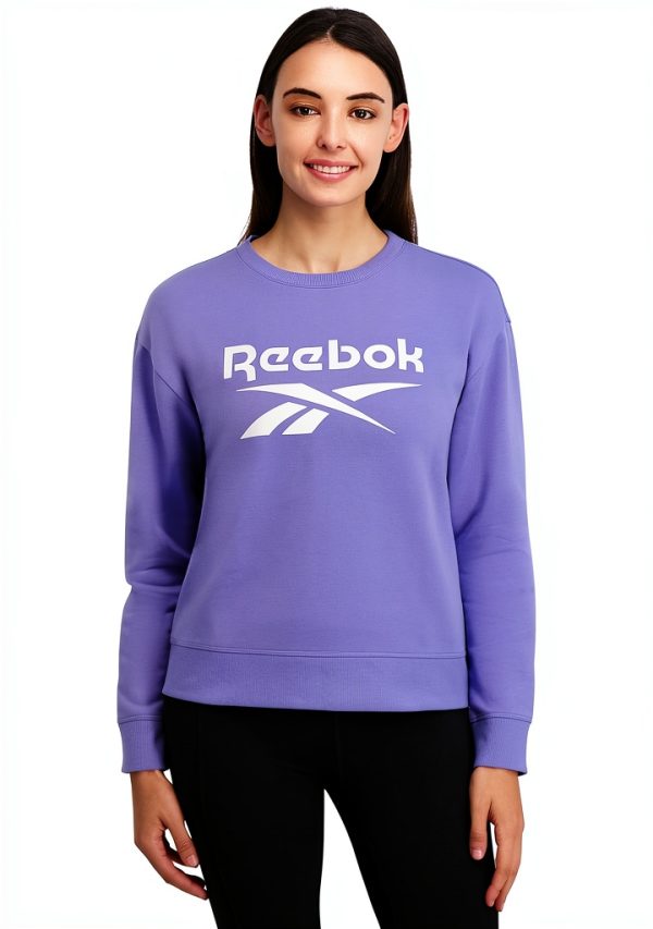 Reebok Womens Sweatshirt Soft Cotton Blend Graphic Logo-0