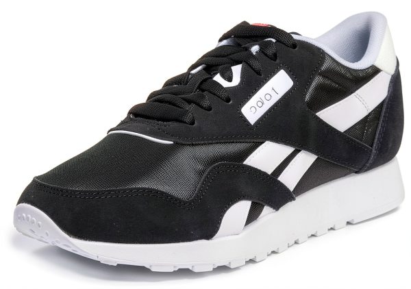 Reebok Classic Sneakers Nylon Upper Suede Overlays Womens-0