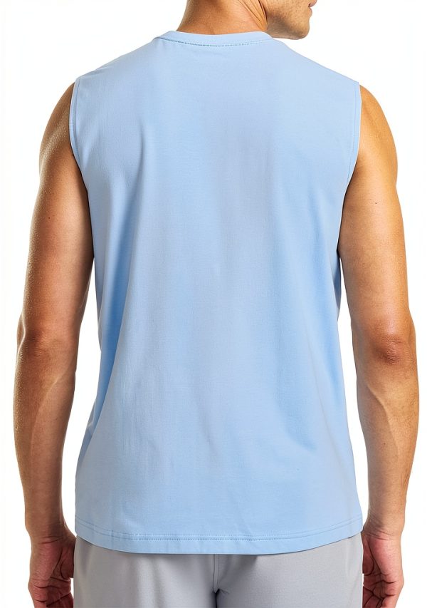 Reebok Mens Tank Top Cotton Blend Embroidered Logo-1