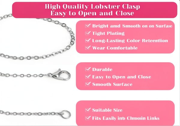 Selizo Jewelry Making Chains Stainless Steel DIY Craft Kit-3