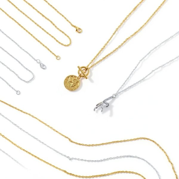 Lemonkey Jewelry Making Chains Cable Lobster Clasp Gold-5