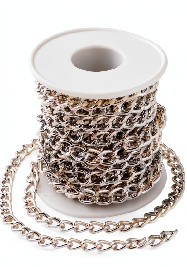 Aluminum Twisted Cable Chain NC Silver Jewelry Making DIY-1