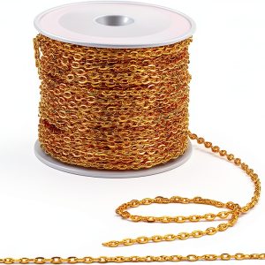PH PandaHall Golden Jewelry Chain DIY Crafts Metal Iron-0