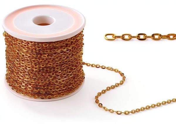 PH PandaHall Golden Jewelry Chain DIY Crafts Metal Iron-1