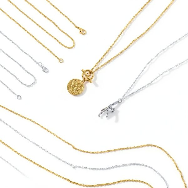 Lemonkey 24 Inch Gold Silver Necklace Chain Jewelry Making-5
