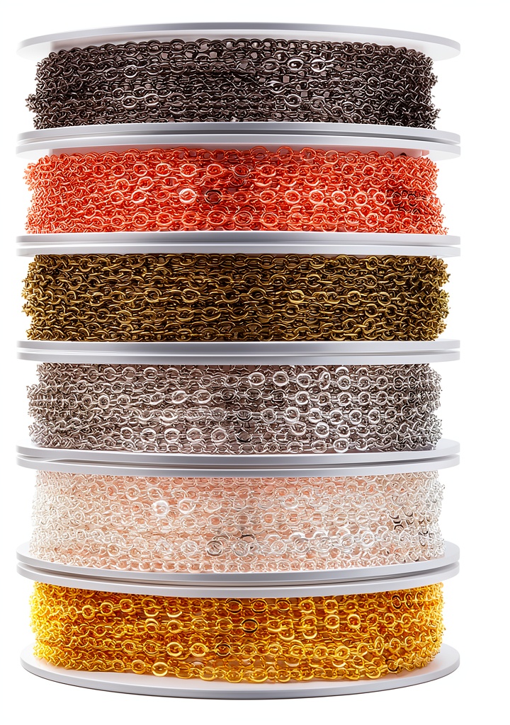 Selizo jewelry making chains kit displayed with assorted colors and tools