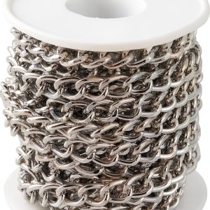 Aluminum Twisted Cable Chain NC Silver Jewelry Making DIY-0