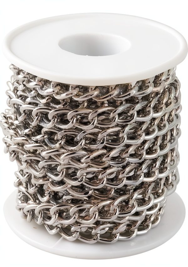 Aluminum Twisted Cable Chain NC Silver Jewelry Making DIY-0
