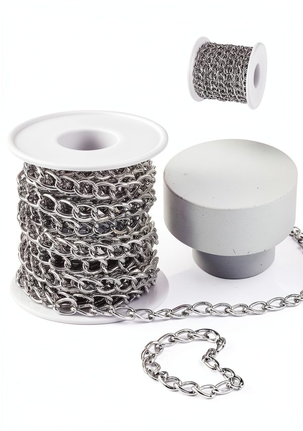 PH PandaHall Silver Aluminum Chain Jewelry Making Supplies-1