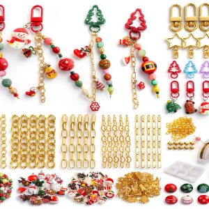 Ecoofor Christmas Jewelry Making Kit Metal Charms DIY Crafts-0