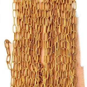 THREENEST Jewelry Chain Stainless Steel Gold DIY Crafts-0
