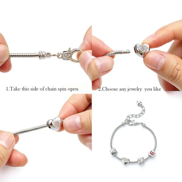 Hicarer Snake Chain Bracelets Copper Jewelry Making Supplies-5