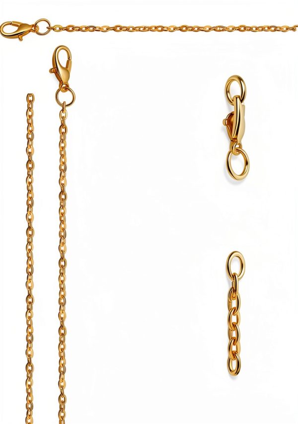 Lemonkey 24 Inch Gold Silver Necklace Chain Jewelry Making-1