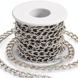 PH PandaHall Silver Aluminum Chain Jewelry Making Supplies-0