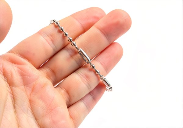 Yuntop Stainless Steel Ball Beaded Chain Jewelry Making DIY-4