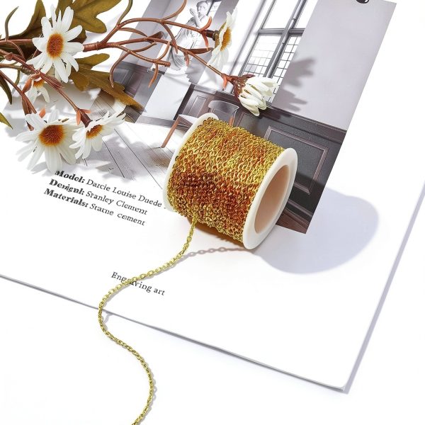 PH PandaHall Golden Jewelry Chain DIY Crafts Metal Iron-5
