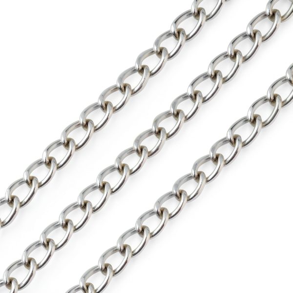 Aluminum Twisted Cable Chain NC Silver Jewelry Making DIY-2